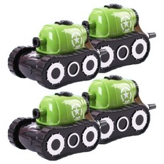 일상속반짝 탱크 연필깎이, 그린, 4개