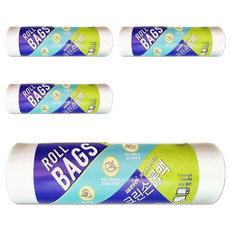 크린손 롤백 17cm x 25 cm, 소(S), 200개입, 4개