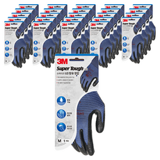 쓰리엠 슈퍼터프 U3 방유 안전장갑, 로열블루, 25개