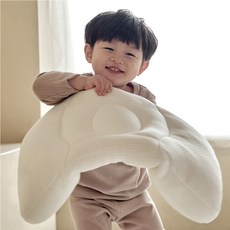 La vikit 嬰兒午睡枕日托枕 + 枕頭套套裝, 白色