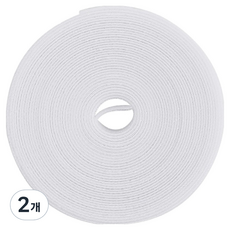 易撕剪 電線插頭整理魔鬼氈 BRP1049 白色, 2個