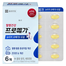 프로메가 뉴티지 오메가3 듀얼 31.2g, 6개, 60정