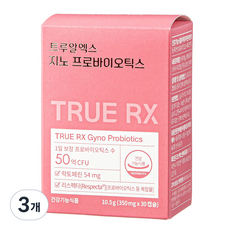 트루알엑스 지노 프로바이오틱스 리스펙타 질 유산균 10.5g, 30정, 3개