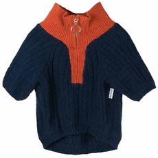 SPUTNIK 斯普尼克 半拉鍊針織衣, FL, 藍色, 1個