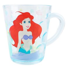 THE LITTLE MERMAID 小美人魚 迪士尼 透明手把杯子, 愛莉兒, 260ml, 1個