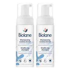 Biolane 法貝兒 頭皮調理洗髮慕斯, 150ml, 適用年齡0M+, 萃取燕麥精華, 甘油高保濕力, 2瓶