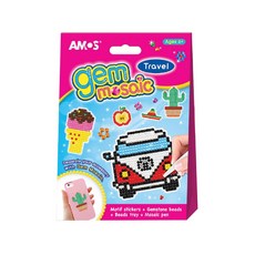 AMOS 阿摩司 創意貼鑽DIY T款汽車 Set, 1盒