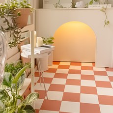 Im Home Living Easy dot 室內裝飾拼接地墊, 36個, 白色 + 珊瑚色