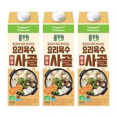 Pulmuone 圃美多 韓牛骨高湯, 1L, 3瓶