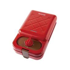 aiwa 愛華 多功能熱壓計時三明治鬆餅機 ASW2128, 30分鐘定時, 雙層水性不沾黏塗層