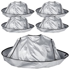 Babion 圓形防水染髮保護罩 大號, 5個, 銀色