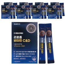 경남제약 데일리케이 리포좀 비타민C&D 30포, 60g, 9개