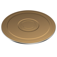 Corelle Brands 康寧餐具 Snapware Visions 多功能導磁盤 香檳金, 1個, 24cm