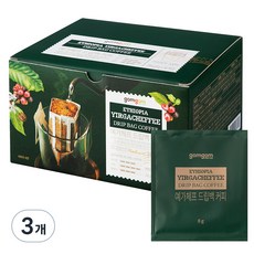 gomgom 耶加雪菲濾掛式咖啡, 8g, 36包, 3盒