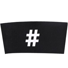 黑色隔熱紙杯套, 1個, 150件