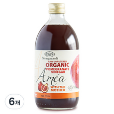 Mengazzoli 有機未過濾蘋果醋味石榴醋, 500ml, 6個
