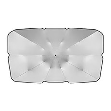 德利生活 汽車遮陽傘, 銀色, 1個