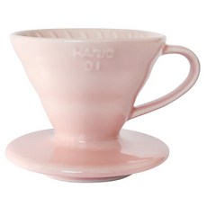 HARIO 好璃奧 彩虹磁石濾杯 V60 02, VDC-02-PPR-TW 櫻花粉 1~4杯, 1個, 1~4杯