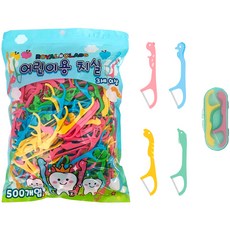 로얄클라쓰 어린이 일회용 치실 + 케이스 세트, 7cm, 510개입, 1세트