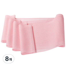 LOUIS BON 豪華浴巾, 粉色, 8個, 1入