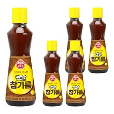 오뚜기옛날 참기름, 160ml, 5개