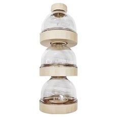 Simba 小獅王辛巴 神奇定量3層奶粉罐, 肉桂捲 米色, 1組