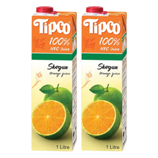 Tipco 100%青橘汁 2瓶 1L (原裝進口，NFC非濃縮還原，健康無添加)