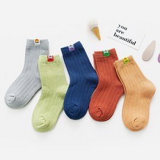 絲綢之路 兒童麻花襪 5雙組