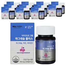 닥터프로그램 마그네슘 플러스, 60정, 12개