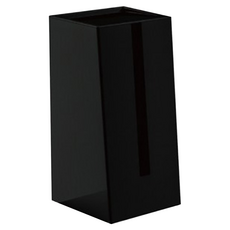 livinbox 樹德 巧立面紙盒 直立式設計 方便抽取最後一張衛生紙, 黑色, 1入