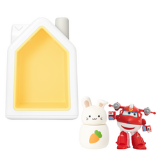 코코지 동요와 함께 하우스 + 아띠 출동 슈퍼윙스 호기 + 토빗 학습완구 세트, 혼합색상, 1세트