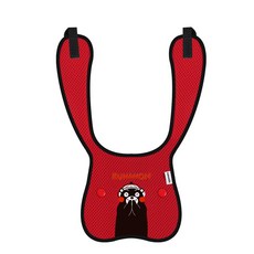 CAR IF 熊本熊孩童肩帶位置調節墊, 1入, 紅色