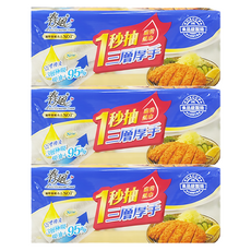 春風 一秒抽三層厚廚房紙巾80抽, 3包, 3袋