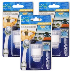 Elephant Waters 沐象 通用蓮蓬頭過濾器 5微米精度PP棉過濾 有效去除雜質 透明外罩設計, 0330C, 3個