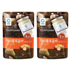 청정원 싱글 파우치 머쉬룸 투움바 파스타 소스, 150g, 2개