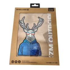 KZM OUTDOOR 車貼 M , 麋鹿先生, 1包