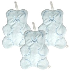 小熊軟糖造型擦手巾 - 寶寶藍, 1條, 3條