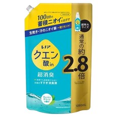 Lenor 蘭諾 檸檬酸in 超消臭衣物漂洗除臭劑補充包 清新綠香, 1.08L, 1包