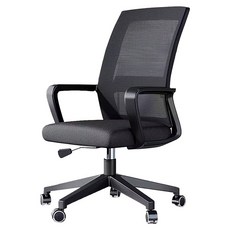 辦公椅 帶輪 BH003, 黑色, 1個