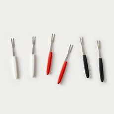 TRAMONTINA So Colorful 多彩水果叉 6入組, 白色, 紅色, 黑色, 1套