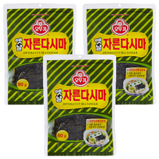 오뚜기 옛날 자른 다시마, 80g, 3개