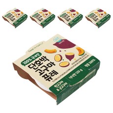 팜투패밀리 단호박 고구마 퓨레 이유식, 단호박고구마, 5개, 120g