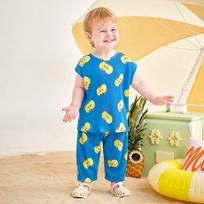 몰리멜리 아동용 플랫피치플리츠시원 상하복 세트