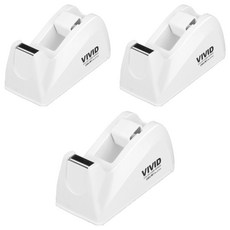 MOHACO 雙刀頭膠帶臺, 白色, 3個