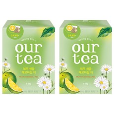 JARDIN our tea 濟州青橘&洋甘菊花草茶包, 16.8g, 8包, 2盒