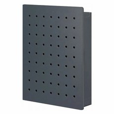 KING JIM HARU PEGGY 個人磁力洞洞板置物箱, M(203 x 55 x 262mm), 灰色, 1個