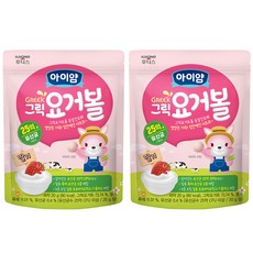 아이얌 그릭요거볼, 딸기맛, 20g, 2개