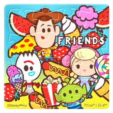 HUNDRED PICTURES 百耘圖 玩具總動員4 拼圖磁鐵 方形 2D拼圖, 16片, 1個