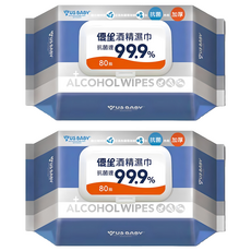 US baby 優生酒精濕巾 有效抗菌達99.9% 適用於餐具、奶嘴、玩具及居家用品, 1入, 2包