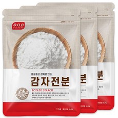 OQB 馬鈴薯澱粉, 1kg, 3個